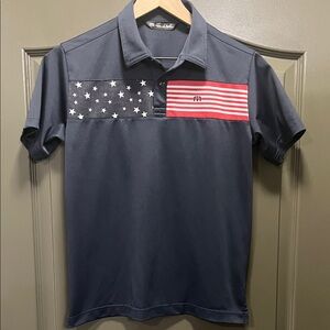 Travis Mathew Navy Sea to Sea Junior Polo Size L